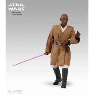 星際大戰 STAR WARS 1/6 人偶 絕地武士 魅使 雲度 MACE WINDU 美國 SIDESHOW 電影版