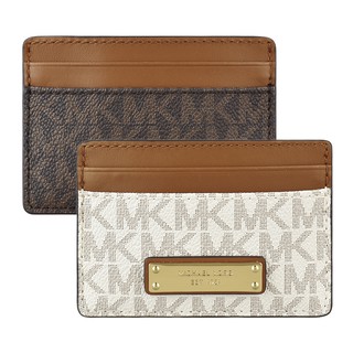 MK MICHAEL KORS JET SET金字壓印LOGO MK字母設計PVC 4卡名片夾(兩色)