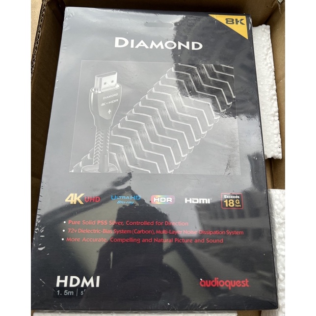 代購服務 全新 Audioquest Diamond HDMI 4K 2.0版 1米 1.5米 2米 平輸 可面交