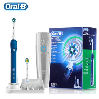 【完美禮物】Oral-B Pro 4000 CrossAction 電動牙刷套裝 - 3D Sonic Technolo