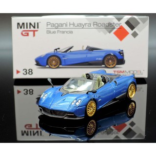 【M.A.S.H】現貨特價 Mini GT 1/64 Pagani Huayra Roadster Blue #38