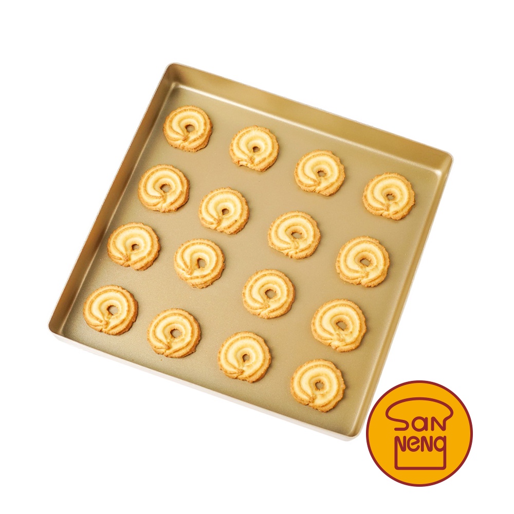 【SANNENG 三能官方】鋁合金方型烤盤 圓角烤盤 1000系列不沾 蛋糕捲烤盤 家用烤盤 SN1312