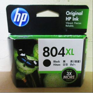 HP 804XL原廠黑色高容量墨水匣(804XL彩色1300元，黑+彩超值組合包2600元起，黑色標準容量530元）