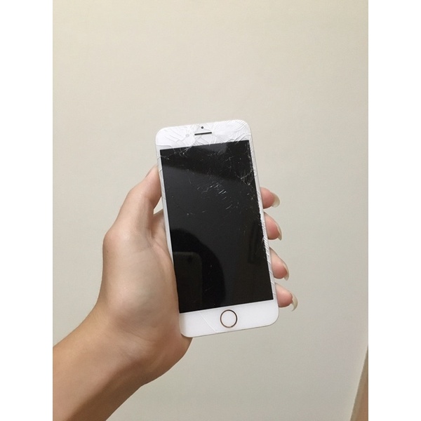 iPhone 8白色螢幕總成 破裂 可正常顯示及觸控