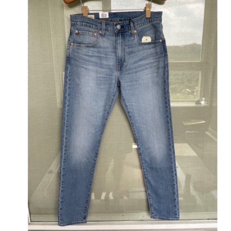 《Levi’s 品牌正貨》全新Levis 512上寬下窄天藍水洗刷白低腰修身窄管男款牛仔褲（2021F/W)