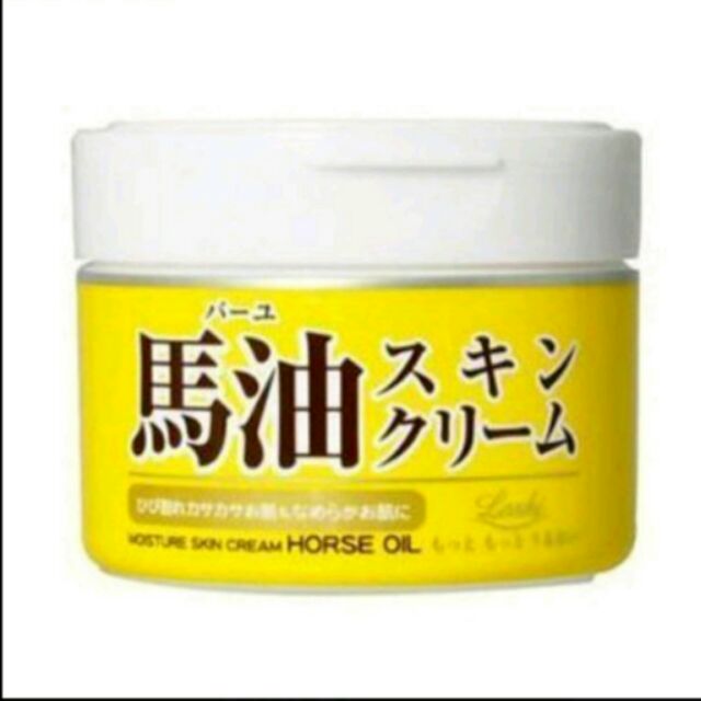 日本原裝進口Loshi 馬油天然潤膚護膚霜/220ml.馬油護膚乳霜