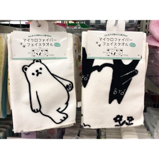 日本長毛巾 動物款 貓咪/企鵝/北極熊