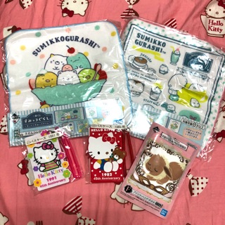 現貨🌟日本一番賞 hellokitty 檔案夾 卡套 證件夾 證件套 神奇寶貝 寶可夢 手帕 角落生物 手帕 毛巾