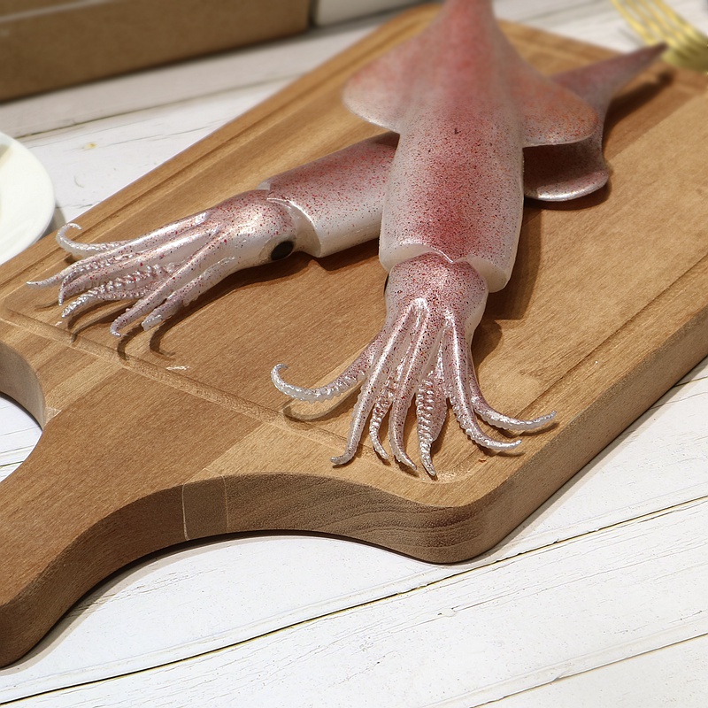 仿真模型 仿真食物大魷魚海鮮模型假烏賊章魚水族館酒店櫥窗展示裝飾道具 拍照攝影道具 MM