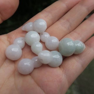 Coco緬甸玉 水潤 飽滿 小葫蘆一手7粒 掛件-H03 翡翠A貨 現貨在臺北市
