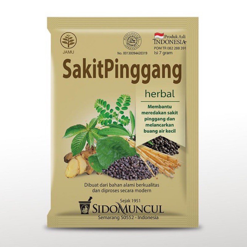 Ready ~ Jamu Serbuk Sakit Pinggang SidoMuncul 7g (Jun 2026)