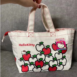 🌷荳荳尋寶屋🌷全新 三麗鷗 Sanrio Hello Kitty 凱蒂貓 手提包收納包便當袋 2005年出品黑白兩款