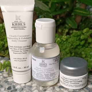 專櫃正品 Kiehl's 契爾氏 激光極淨白去角質潔面膠30ml+機能水40ml+凝凍7ml 現貨特價