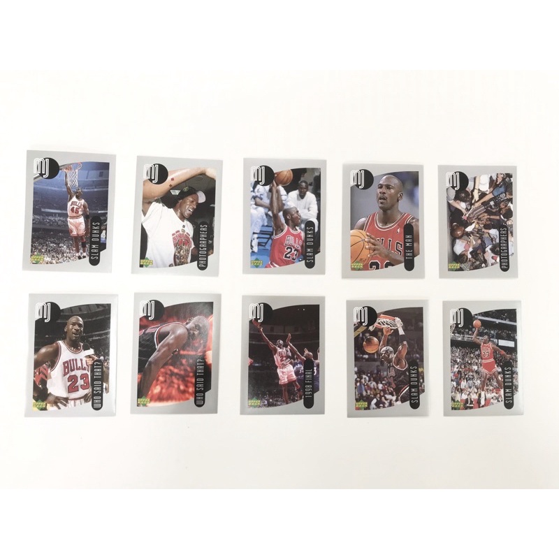 UPPER DECK UD MICHAEL JORDAN 喬丹 貼紙卡 10張 收藏卡 球員卡 籃球卡