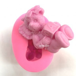 【順億化工】118-禮物小熊模 DIY手工皂、擴香石、香磚模型