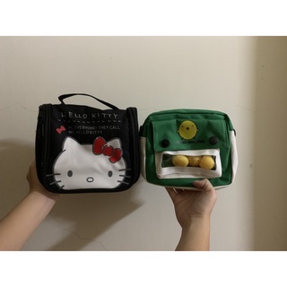 hello kitty化妝包 收納包/綠色小雞側背包