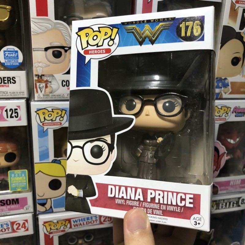 [李大] 現貨 Funko POP DC 神力女超人 黛安娜 眼鏡 盾牌 限定 Diana Prince #176