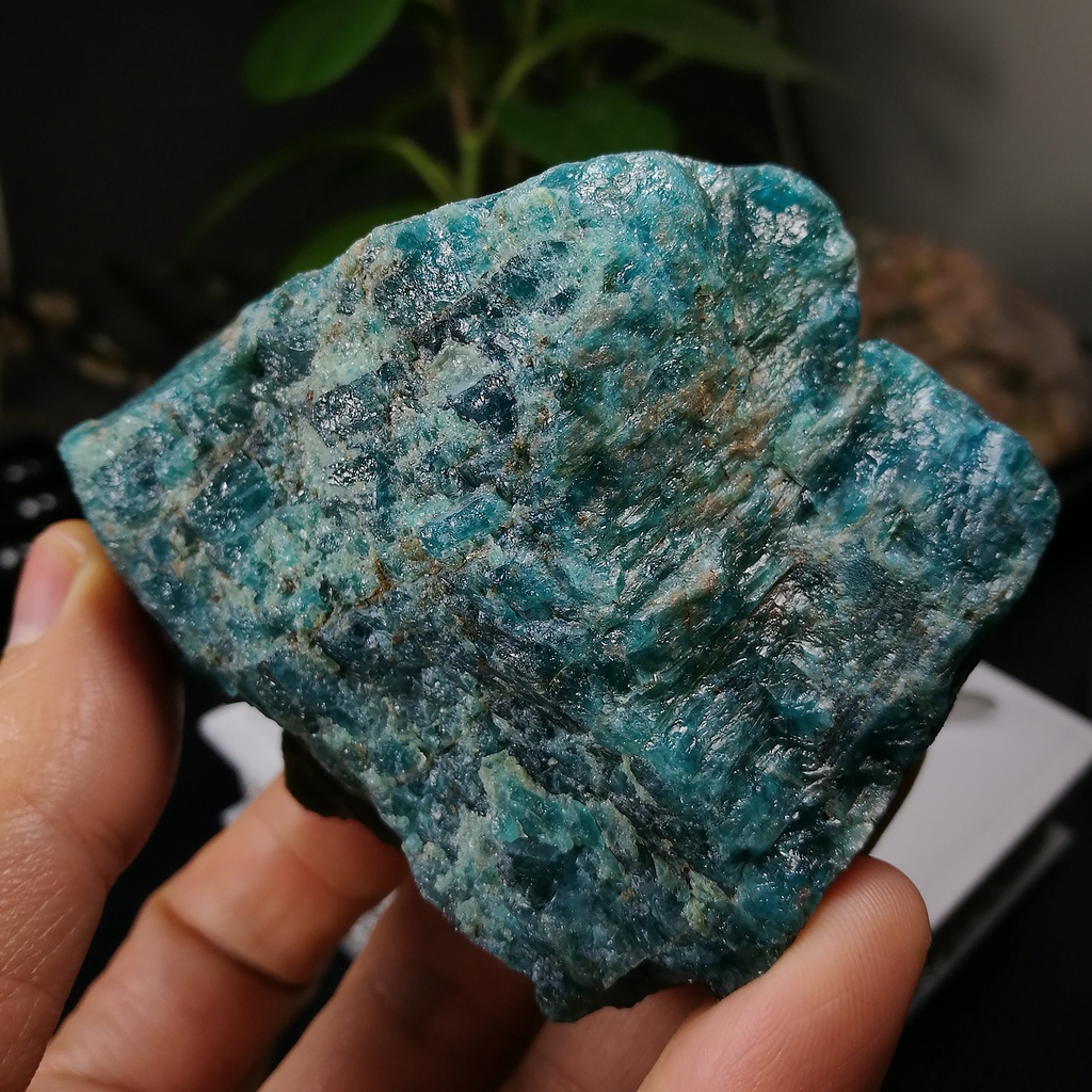 {石場}xb21約重312.5g-藍磷灰石 原礦 磷灰石 Apatite 天然水晶 無加工未拋光晶礦 原石 藍磷灰