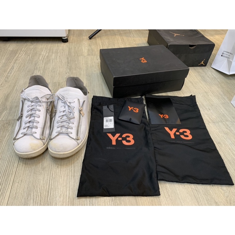 Y-3 Adidas Stan Zip 絕版停產山本耀司 白 純白 雙拉鍊男鞋 BB4797