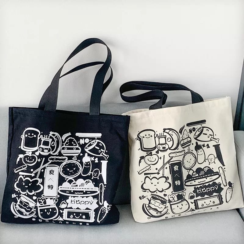 Tote BAG 女士 RESLETING MOTIF 日本卡通大號大號