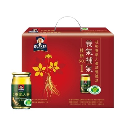 好市多COSTCO 網路代購》桂格 養氣人蔘滋養禮盒 (人蔘 60毫升*30入+ 燕窩 70公克*1入)*1組