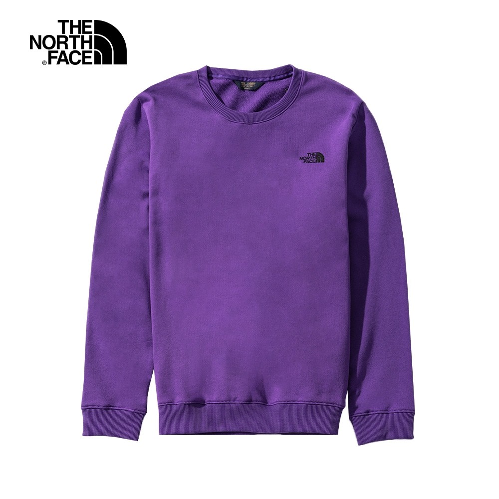 The North Face 男女 圓領長袖T恤 紫色 NF0A4NESNL4【GO WILD】