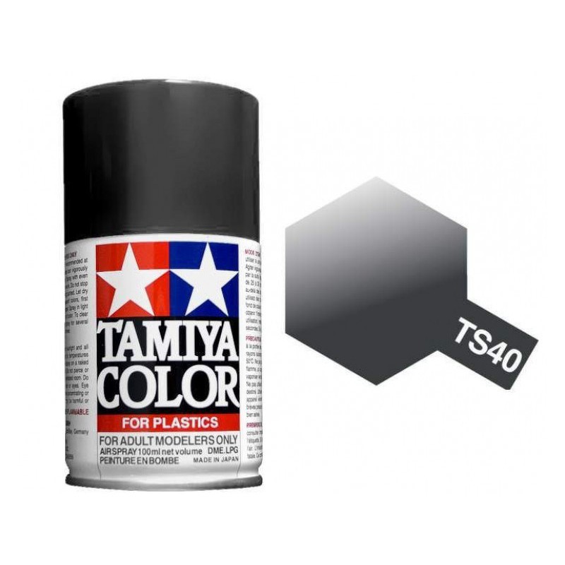 ◆弘德模型◆ 田宮 85040 TS-40 亮光 金屬黑 Metallic black 噴罐 TS40 黑色 金屬漆
