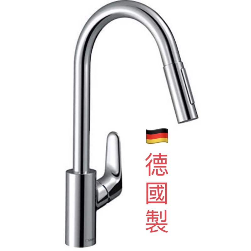 🇩🇪（現貨) Hansgrohe Focus 240 可抽拉廚房  鵝頸龍頭 [ 德國製]