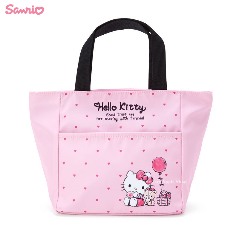 三麗鷗【 SAS 日本限定 】HELLO  KITTY 凱蒂貓 保冷 午餐袋 / 便當袋 手提袋 / 餐袋