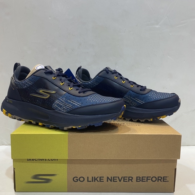 ＊dodo_sport＊SKECHERS 慢跑鞋 深藍 防潑水 固特異 登山 男  220559NVYL