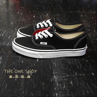 TheOneShop VANS Authentic 黑白 黑色 基本款 板鞋 經典款 帆布鞋 VN000EE3BLK
