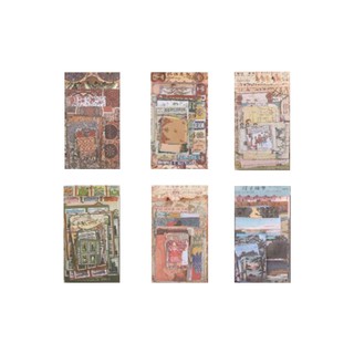 【CHL】扶柚 手帳舊時光系列 復古 文藝 手帳拼貼 打底 裝飾 diy 素材 貼畫 素材紙 插畫風格 歐洲古典