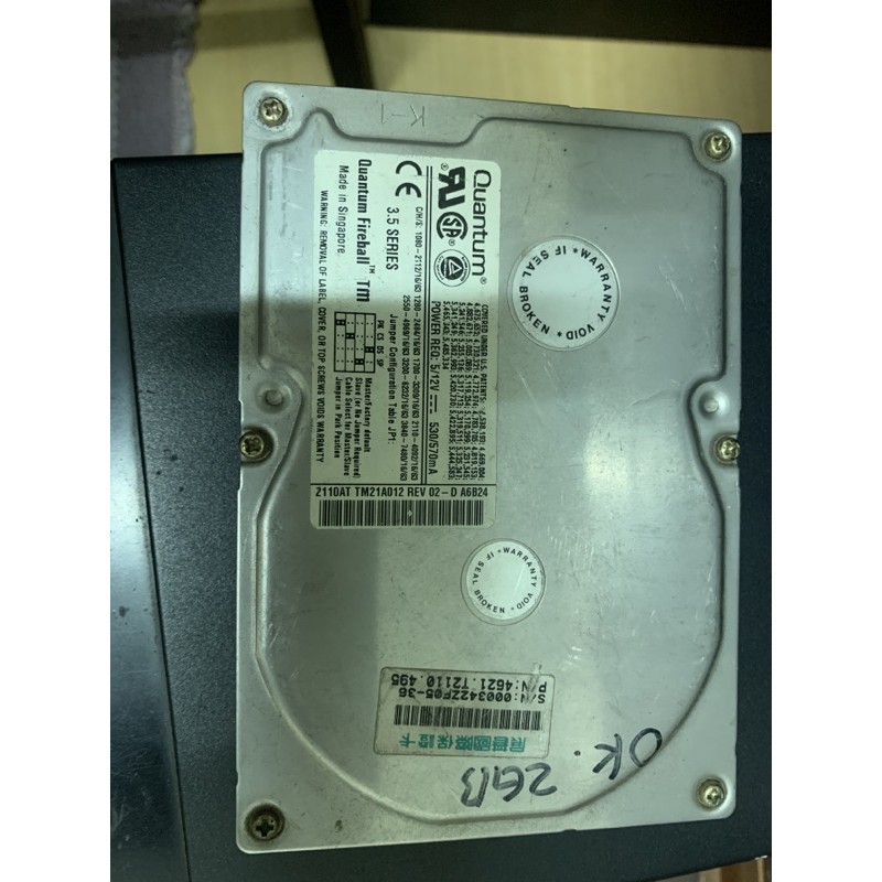 HP P2812-63005 FIREBALL 20GB 3.5INCH IDE HARD DRIVE P2812-63005 HP P2812-63005 FIREBALL 20GB 3.5INCH IDE HARD DRIVE P2812-63005