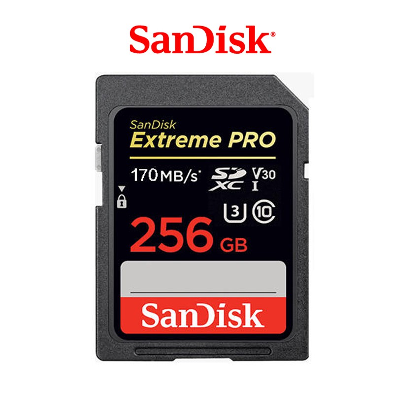 Sandisk Extreme Pro 【eYeCam】SD 256G U3 SDXC 170M 4K記憶卡