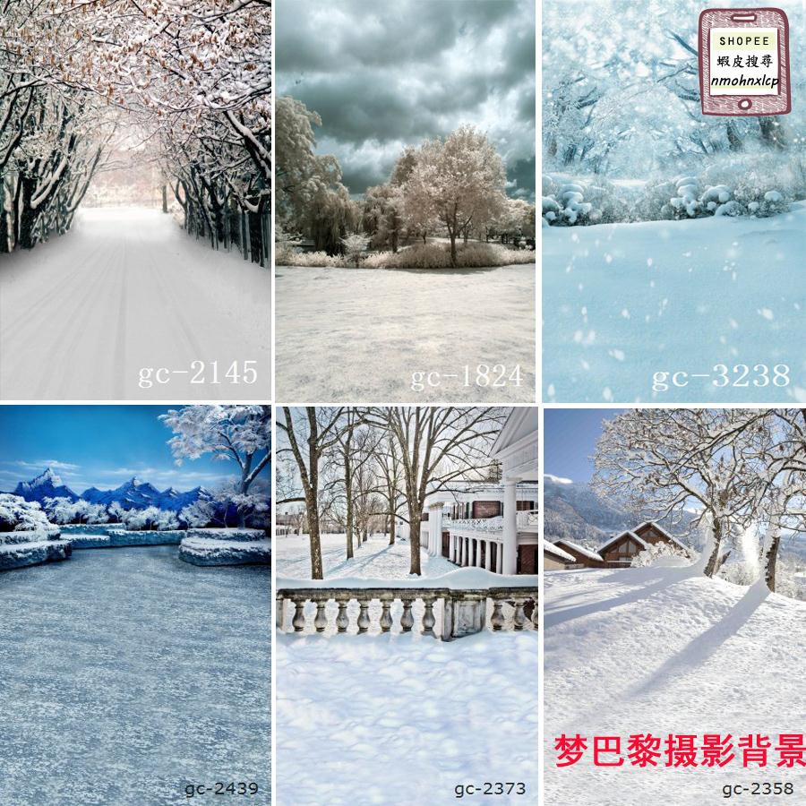 新款婚紗攝影背景布冬天雪山雪原雪景風景拍照背景布影樓背景紙nmohnxlcp 蝦皮購物