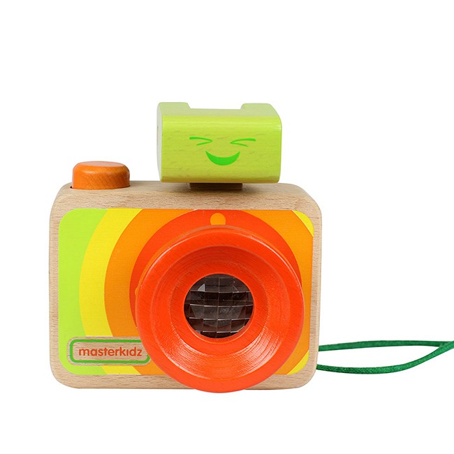 【英國Masterkidz】木製單眼相機(木製彩虹照相機玩具)