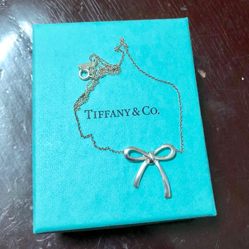 Tiffany 蝴蝶結純銀項鍊