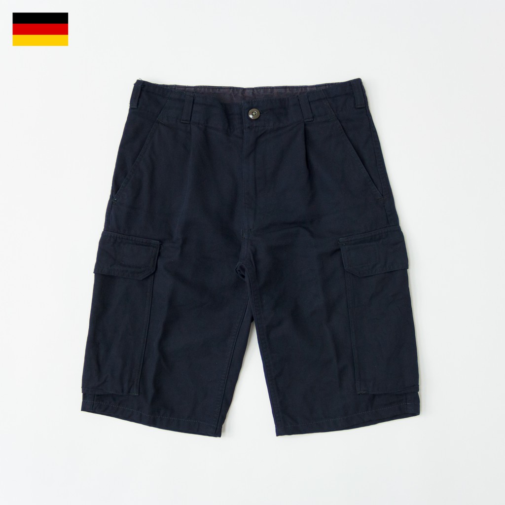 德軍公發 海軍藍甲板短褲 German Navy FR Shorts 德國 軍褲 工作褲