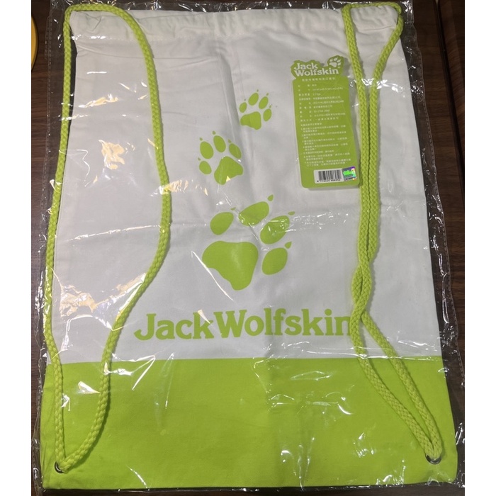 Jack Wolfskin 飛狼 帆布 束口 背包 34X45.5CM 後背包 帆布袋