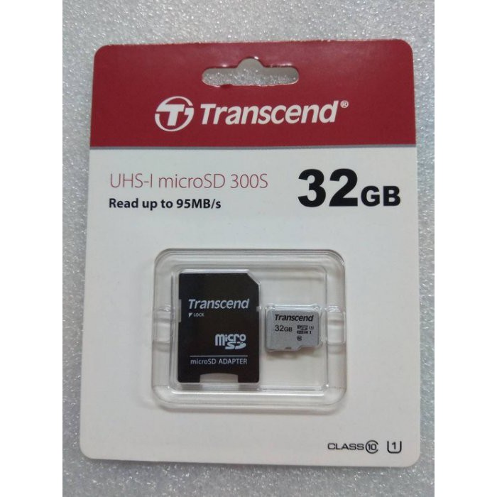 @淡水硬漢@ 創見 UHS-I MicroSD 300S 32G 記憶卡 32GB U1 TF卡 手機記憶卡 記錄器