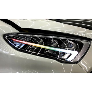 小馬汽車工坊 Ford Focus ACTIVE MK4 4 5門 有色透明車燈眉 DIY燈眉貼