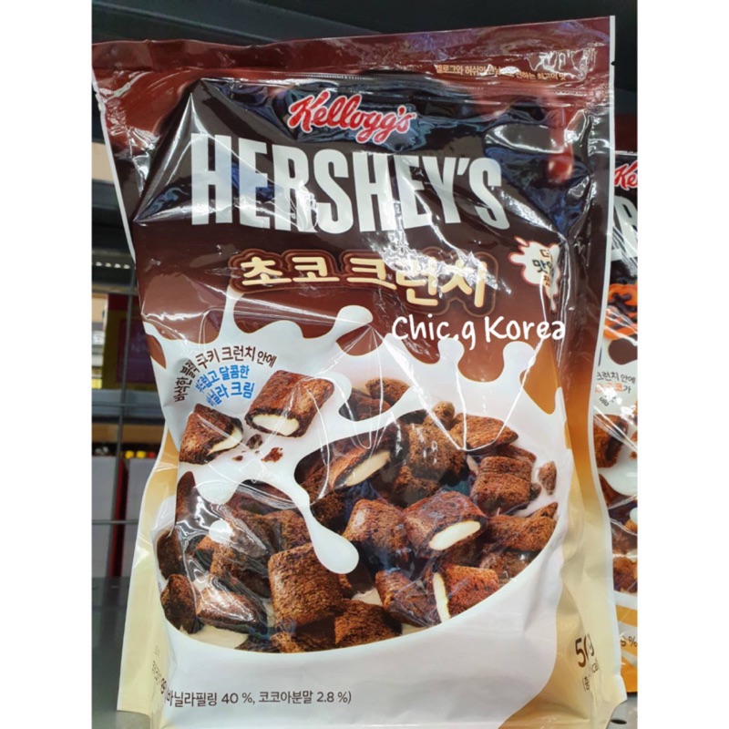 🇰🇷韓國姐姐代購@⭐️新包裝⭐️韓國 家樂氏 X hershey's 聯名限定 巧克力鮮奶油夾心麥片