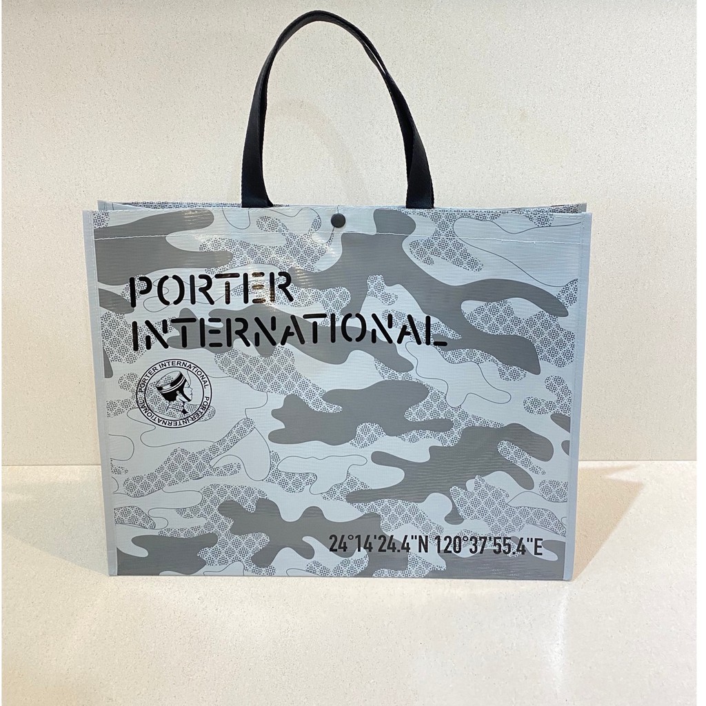 Porter限量迷彩防水提袋 購物袋 L 蝦皮購物