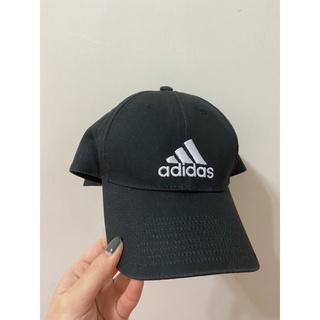 Adidas愛迪達 基本款 黑色 三線 可調式 老帽