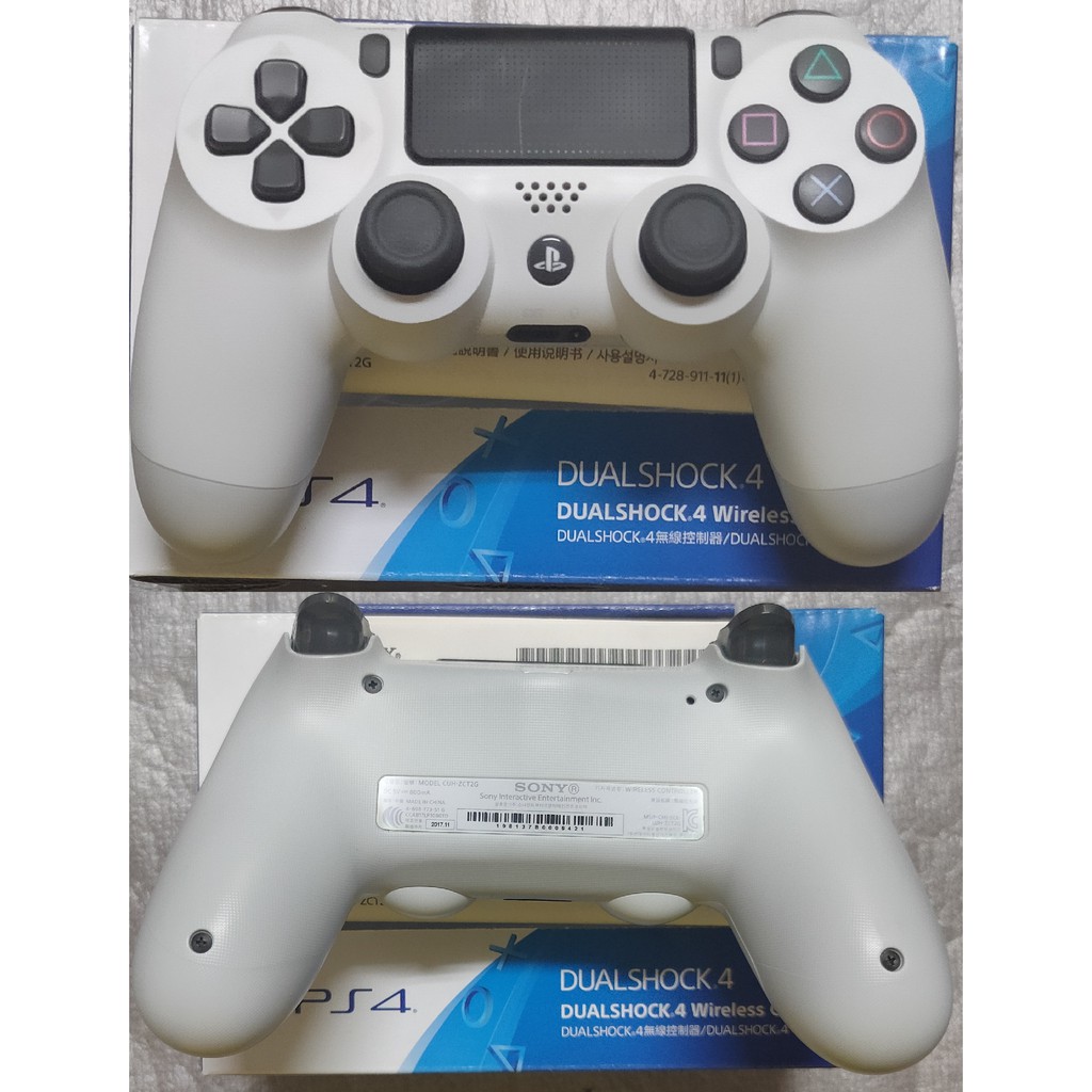 Ps4 一代二代原廠無線手把搖桿dualshock 4 冰河白cuh Zct2g 蝦皮購物