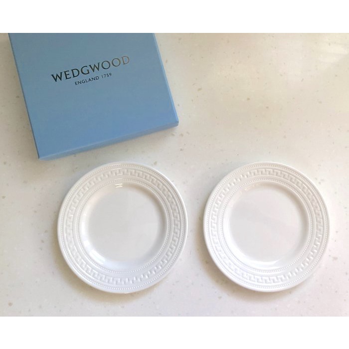 英國 WEDGWOOD Intaglio 15cm 骨瓷餐盤 共2入