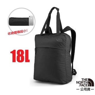 【美國 The North Face】抗撕裂旅行雙肩揹包18L Glam Tote/可手提.攻頂包 黑 3RHV