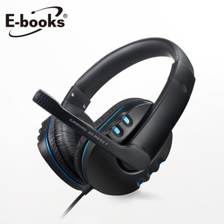 E-books S93 藍翼頭戴耳機麥克風 耳罩耳機