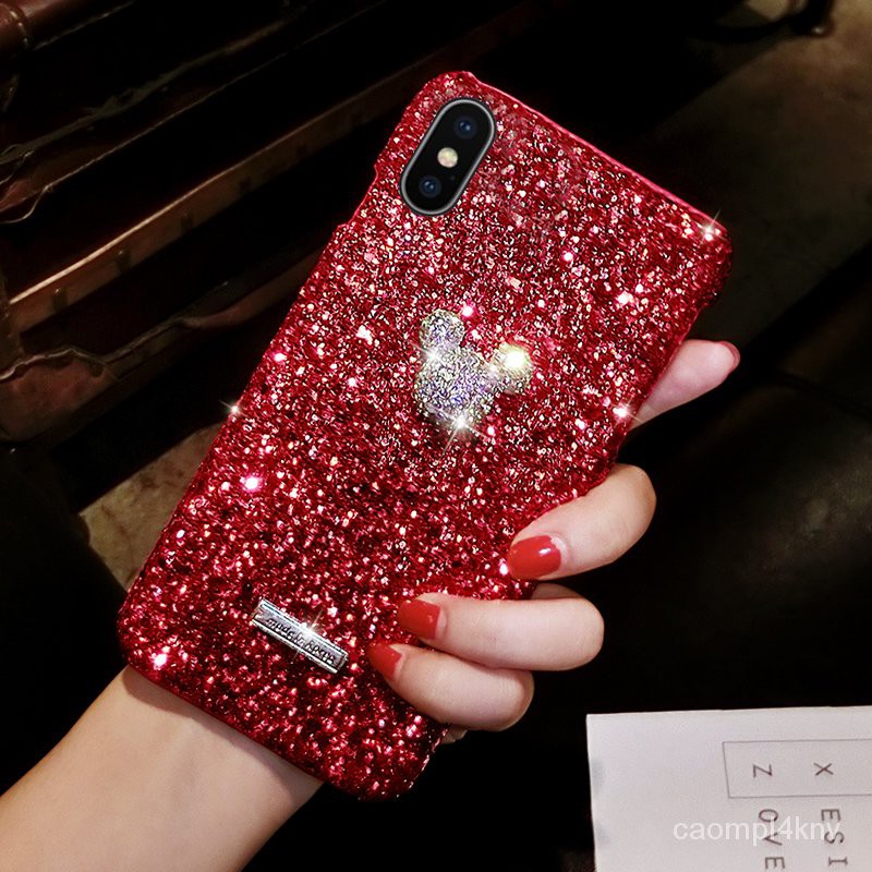 【高品質】蘋果x手機殼紅色xr新款xsmax網紅同款iPhone8硅膠7plus女神款限量版6s個性創意6sp日系7p超