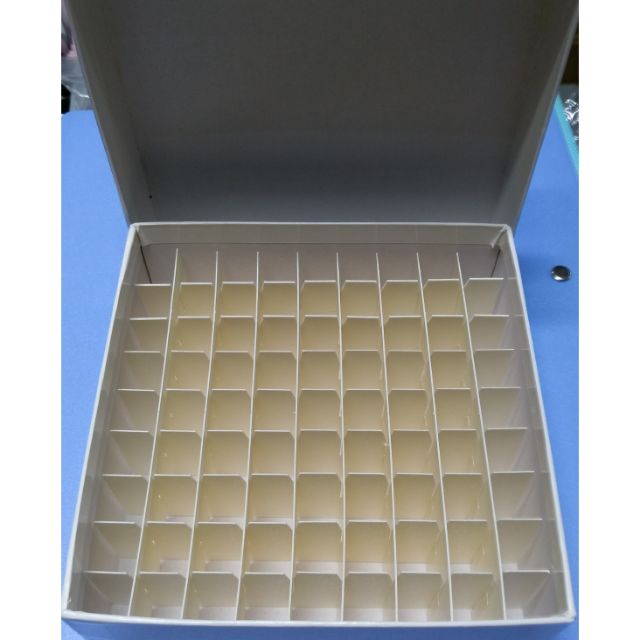 81 100孔冷凍紙盒冷凍保存盒冷凍盒離心管保存紙盒樣品瓶保存紙盒防水處理低溫保存盒可耐低溫 蝦皮購物